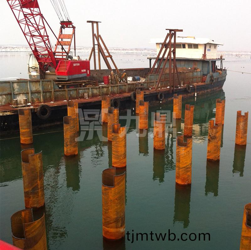 中交三航威海青榮城際公路雙(shuang)島港特大橋鋼平檯