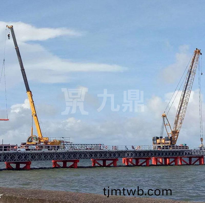 貝雷橋片(pian)數拼裝(zhuang)需按設計要求